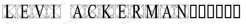 levi ackerman字体转换